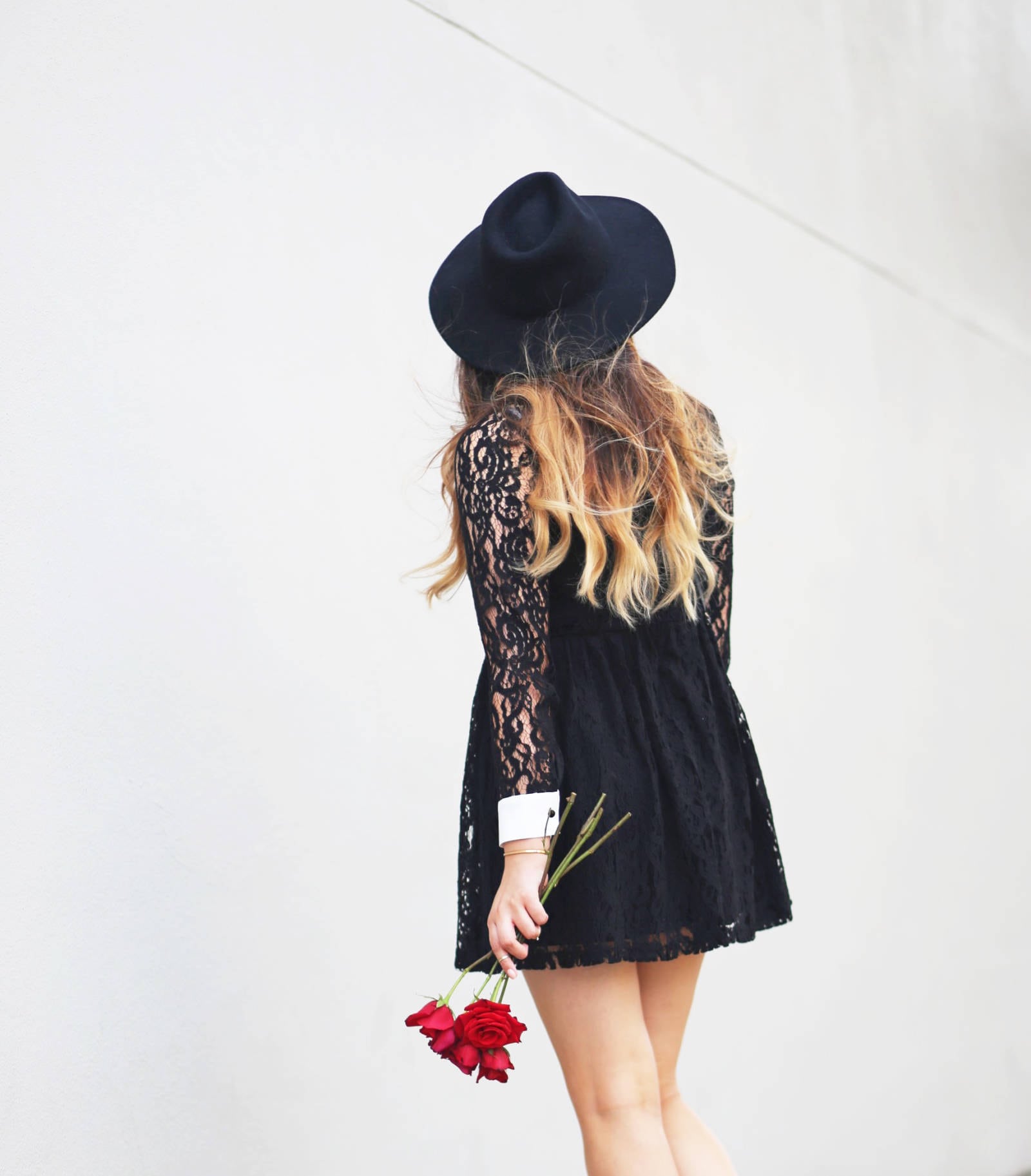 Lacy Little Black Dress Valentine's Day Outfit Mash Elle