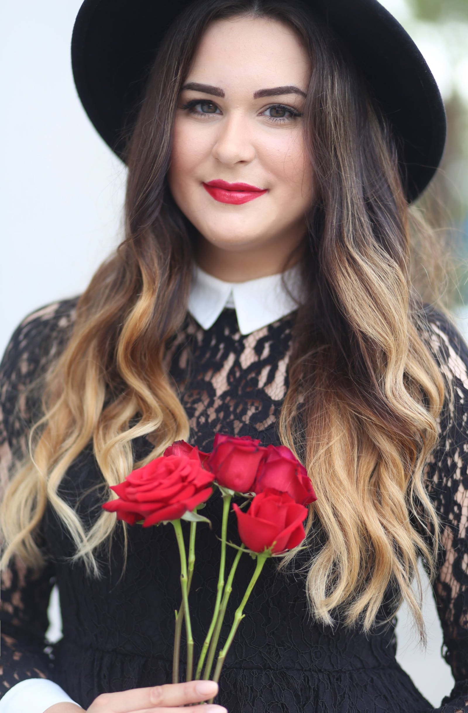 Lacy Little Black Dress Valentine's Day Outfit Mash Elle